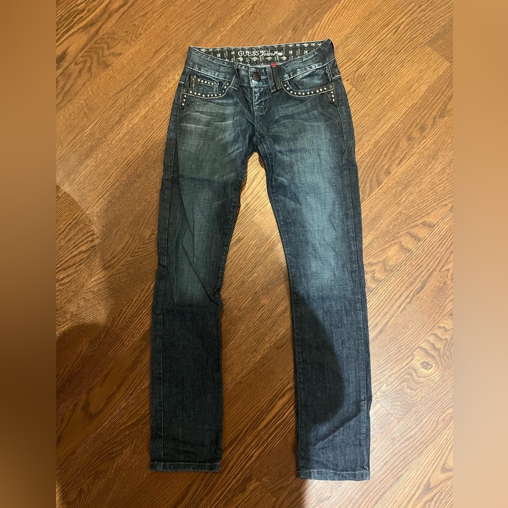 Studded and Embroidered Vintage Guess Jeans